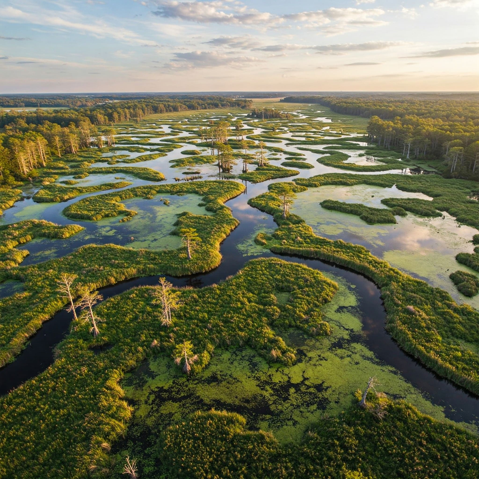 Gran pantano en el norte de Gondwana.