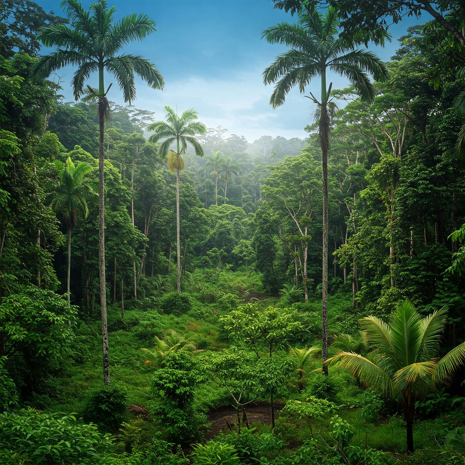 Selva tropical en región próxima al Ecuador en Laurasia.