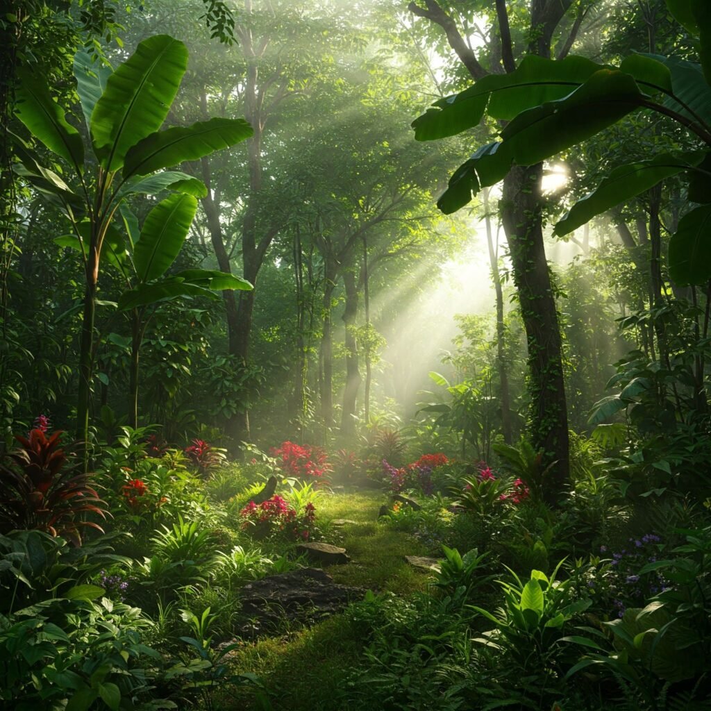 imagen de la vegetación del Cenozoico