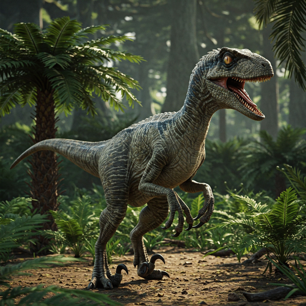 Imagen de un Velociraptor